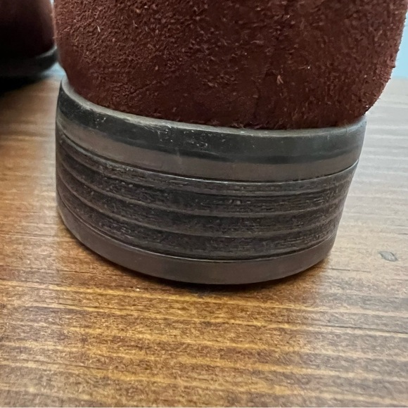 Clarks Trish Chelsea Suede Mahogany Fall Ankle Boots NEW 7 - Picture 8 of 12